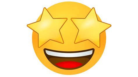 emoji with stars in eyes meaning|happy face with star eyes.